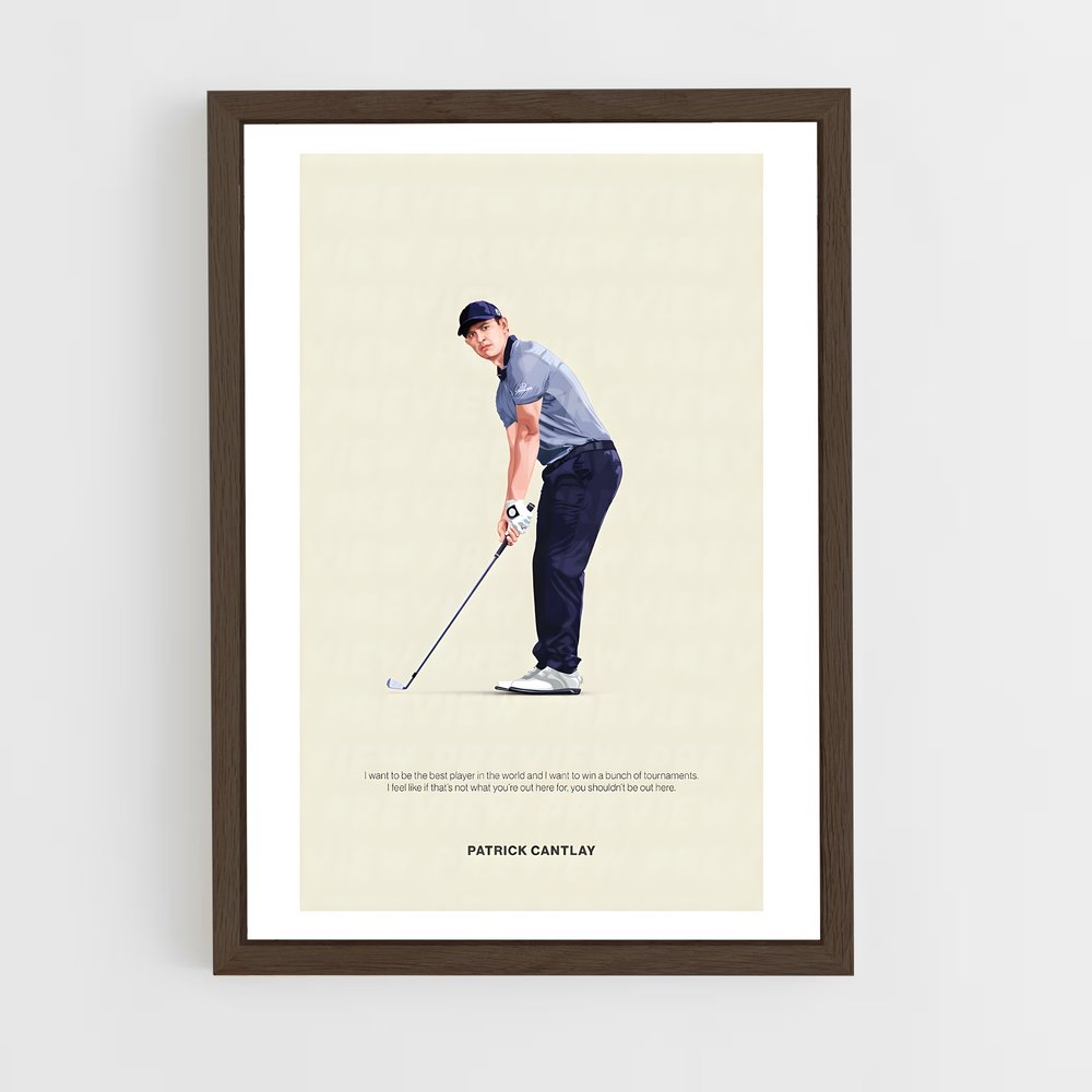 Poster Patrick sur le Green – affiche Golf (vue 5)
